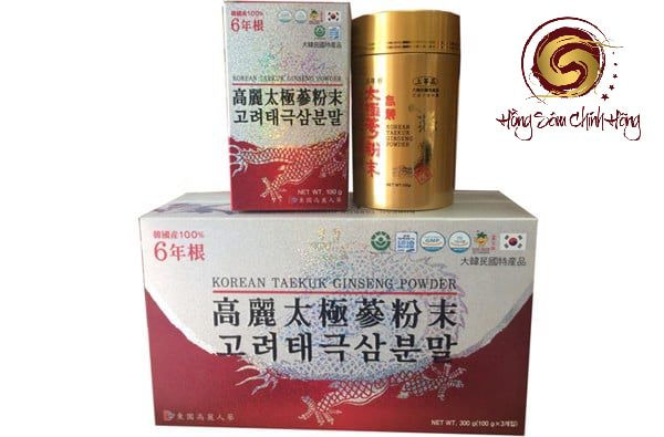 Thông tin sản phẩm bột hồng sâm Hàn Quốc Dongil hộp 3 lọ x 100g