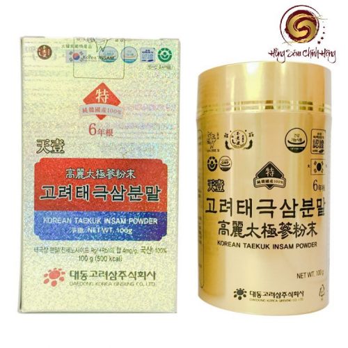 Bột thái cực sâm Hàn Quốc Daedong hộp 3 lọ x 100gr