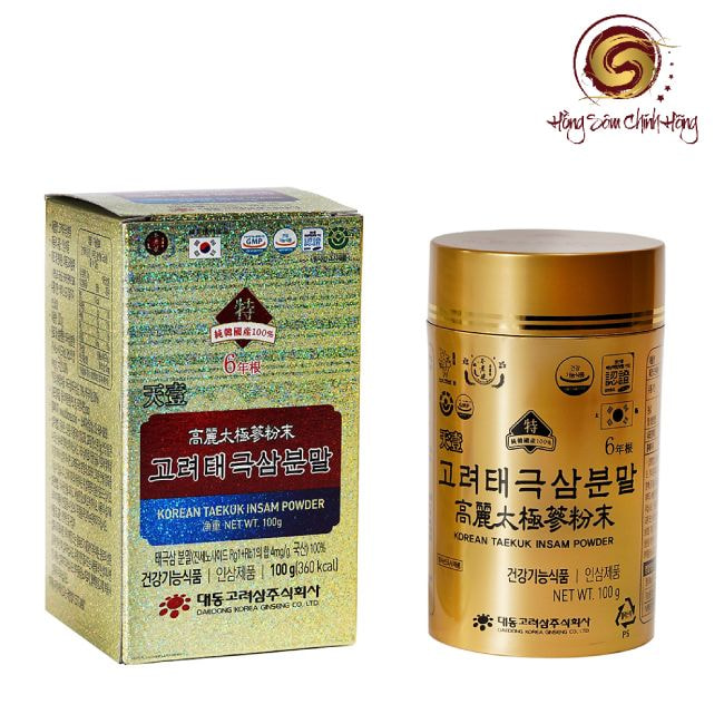 Tác dụng của bột thái cực sâm Hàn Quốc Daedong lọ 100g