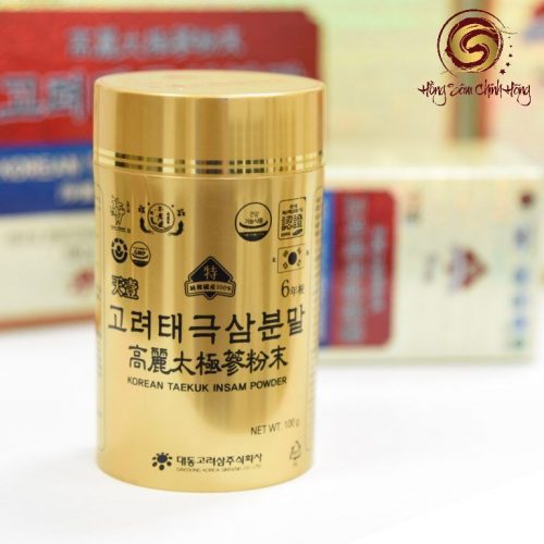 Bột thái cực sâm Hàn Quốc Daedong lọ 100g