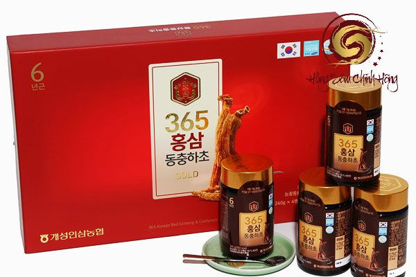 Hướng dẫn bảo quản cao hồng sâm đông trùng hạ thảo 365 Hàn Quốc 240gr *4 lọ