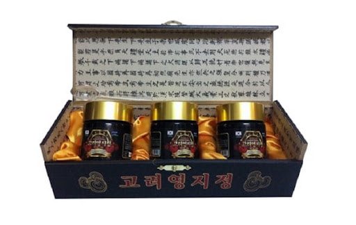 Thành phần cao linh chi hộp gỗ đen 120gr *3 lọ