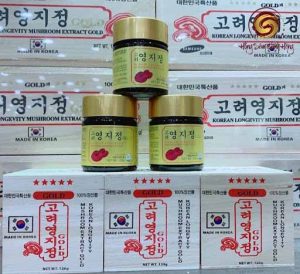 Cao linh chi đỏ Hàn Quốc 120gram*3 lọ (sao đỏ hộp gỗ trắng)