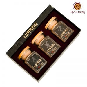 Hắc Sâm Củ Khô Hộp Thiếc Hàn Quốc Thái Lát Daedong (3 lọ x 75gr)