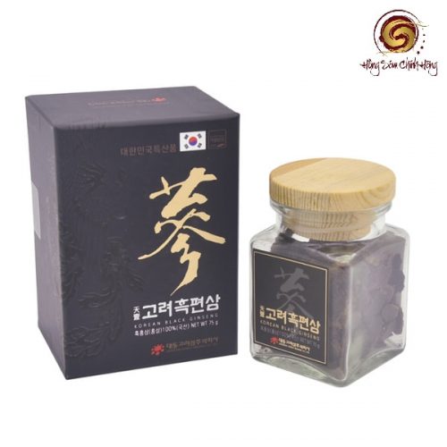 Hắc Sâm Khô Hộp Thiếc | Sâm Thái Lát Daedong Korean Black Ginseng (1 lọ x 75gr)