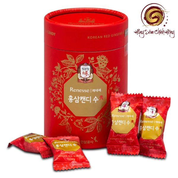 Thông tin gói gọn sản phẩm kẹo hồng sâm KGC 120gr