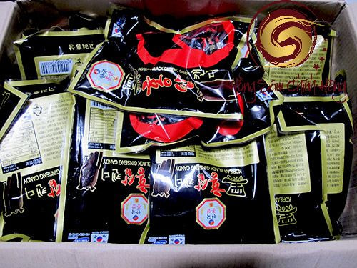 Quy cách đóng gói kẹo korean black ginseng candy