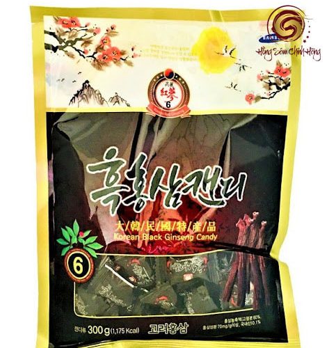 Korean black ginseng candy – Kẹo hắc sâm Hàn Quốc 300g Vitamin (mẫu cũ)