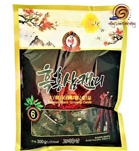 Korean black ginseng candy - Kẹo hắc sâm 300gr Vitamin (mẫu cũ)