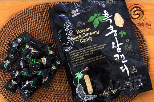 Korean black ginseng candy - Kẹo hắc sâm 300gr Vitamin (mẫu cũ)