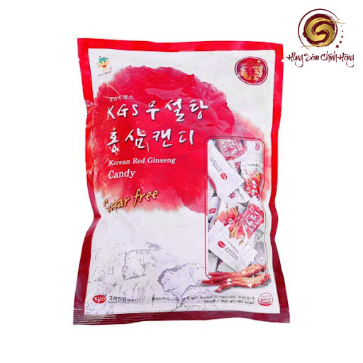 Kẹo hồng sâm Hàn Quốc không đường 300g KGS