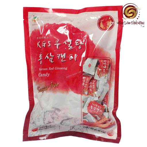 Kẹo hồng sâm Hàn Quốc không đường 300g KGS