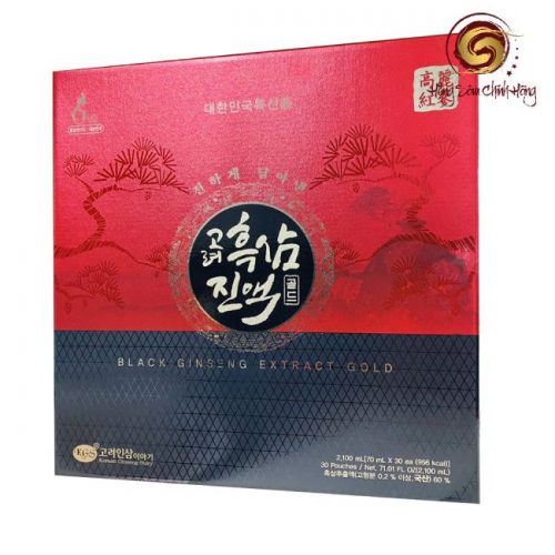 Nước Hắc Sâm KGS Black Ginseng Extract Gold Hàn Quốc (70ml x 30 gói)