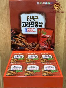 Nước hồng sâm Hàn Quốc hộp 30 gói x 70ml Taewoong