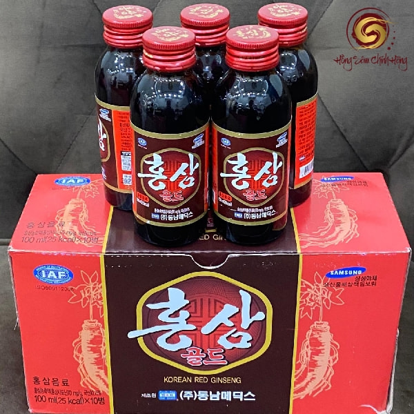 Cách sử dụng nước hồng sâm Hàn Quốc hộp 10 chai x 100ml x 10 hộp IAF