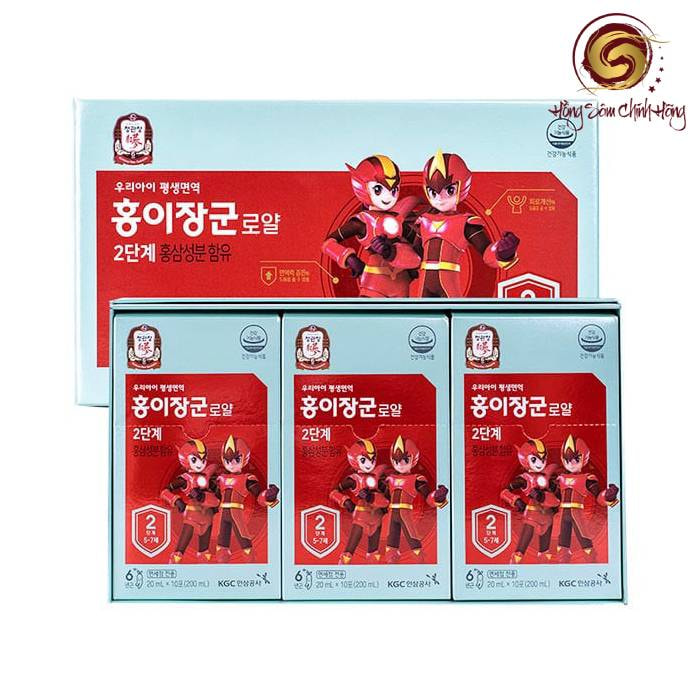 Nước hồng sâm trẻ em Hàn Quốc 20ml*30 gói Baby số 2 KGC (hộp xanh) Cheong Kwan Jang