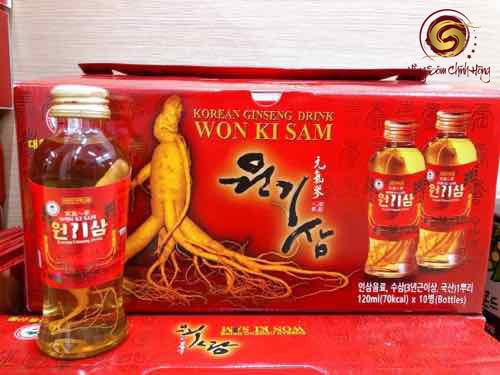 Nước hồng sâm có củ Won Ki Sam 120mlx10 chai