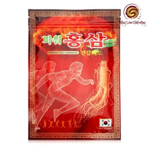 Cao dán hồng sâm túi đỏ Power Red Ginseng (25 miếng / gói)