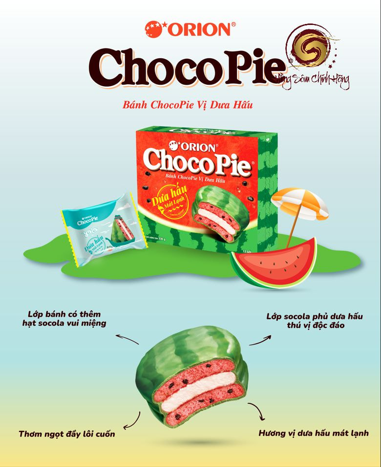 Giới thiệu về bánh Chocopie dưa hấu