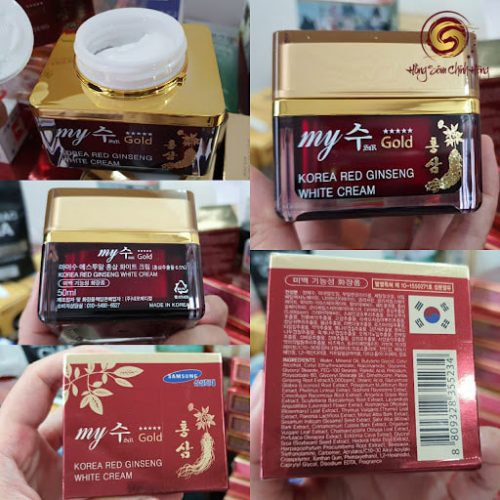 Kem sâm ngày My Gold Korea Red Ginseng White Cream