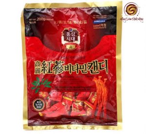 Kẹo Vitamin | Kẹo hồng sâm 200g (mẫu cũ) chuẩn Hàn Quốc
