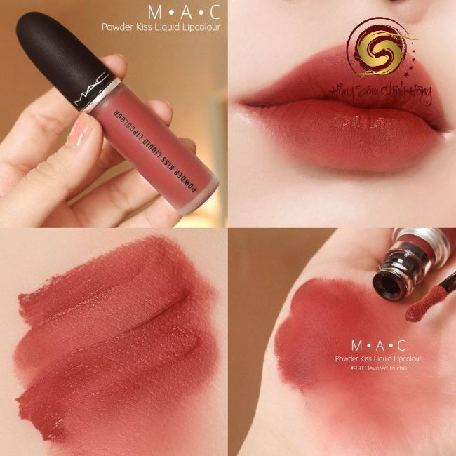 Son kem lì MAC Powder Kiss Liquid Lipcolour màu Devoted to Chili