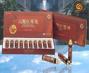 Nước hồng sâm linh chi nhung hươu KGS 20ml*10 ống (hộp nâu)