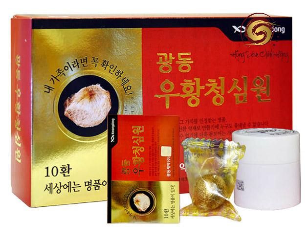 Thuốc chống đột quỵ An cung ngưu hoàng Hàn quốc Kwangdong tổ yến