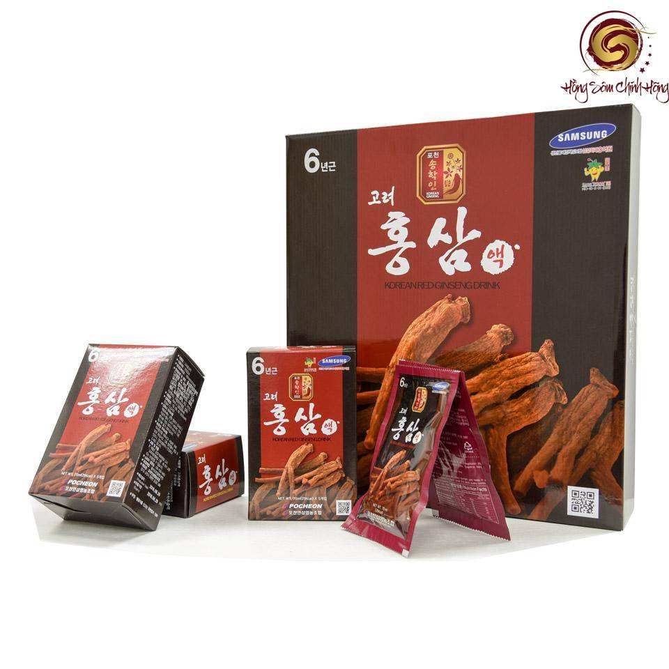cách sử dụng nước hồng sâm hàn quốc hộp 30 gói
