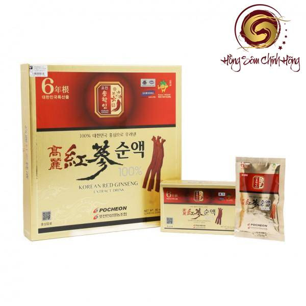 cách sử dụng nước hồng sâm hàn quốc hộp 30 gói