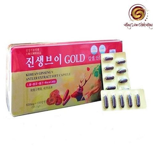 Viên hồng sâm nhung hươu linh chi 120 viên Dongwon (24 vỉ*5 viên)