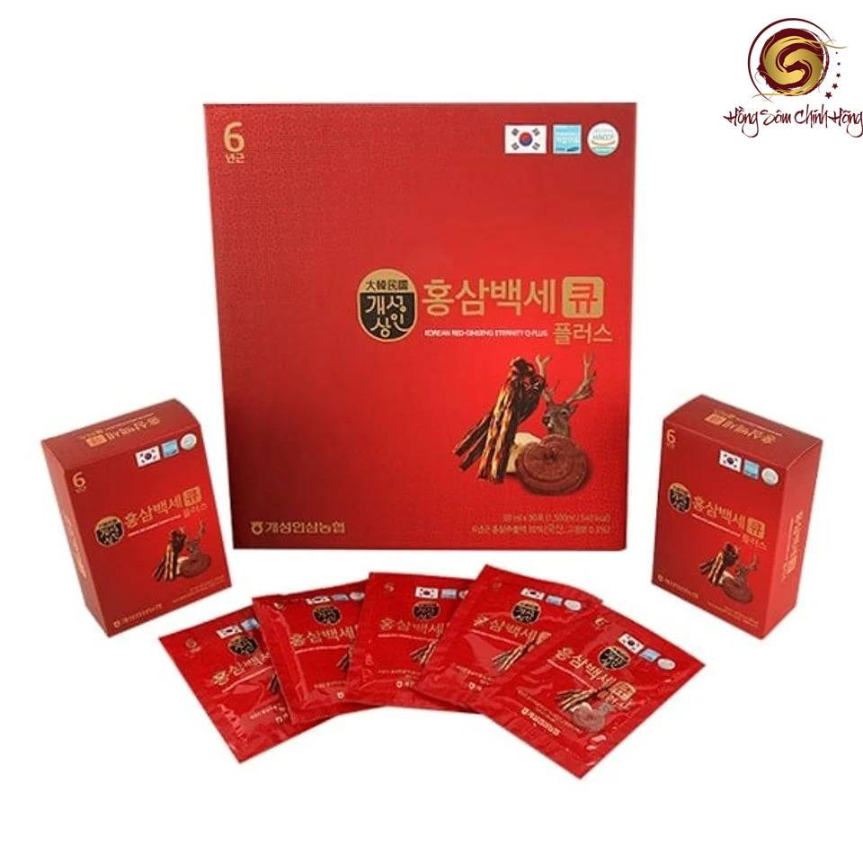nước hồng sâm hàn quốc hộp 30 gói 50ml