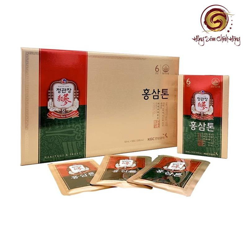 nước hồng sâm hàn quốc hộp 30 gói 50ml