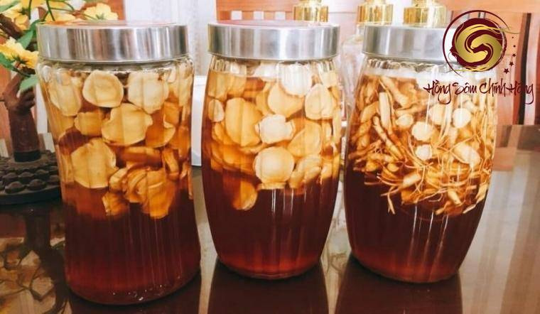 sâm khô ngâm mật ong
