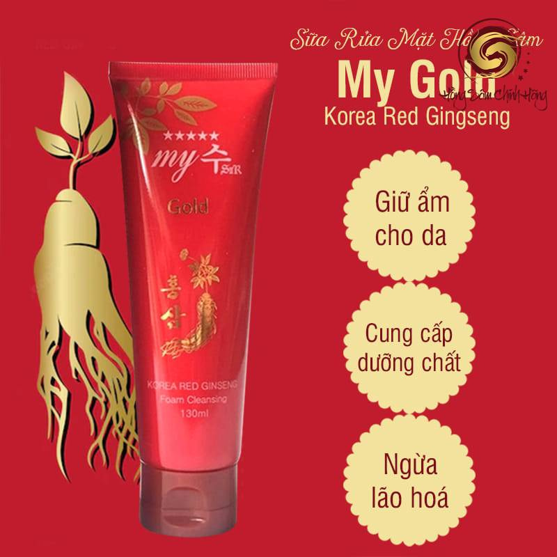 review sữa rửa mặt nhân sâm đỏ hàn quốc