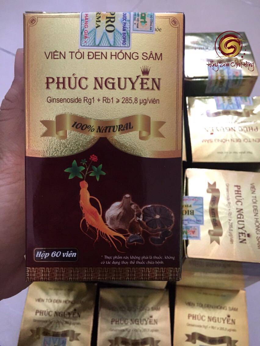 tỏi đen hồng sâm phúc nguyên