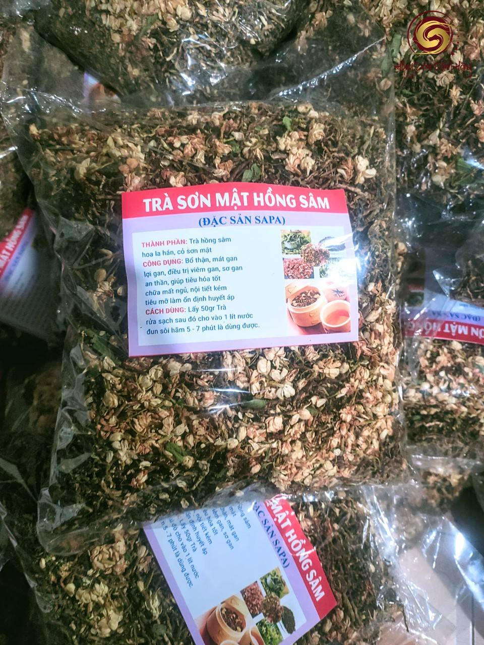 trà sơn mật hồng sâm sapa