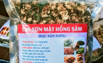 trà sơn mật hồng sâm sapa