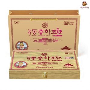 Viên uống đông trùng hạ thảo cordyceps 3.75g x 30 viên KangHwa (hộp gỗ vàng)