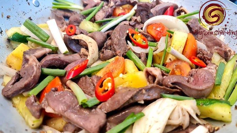 cách nấu tim lợn