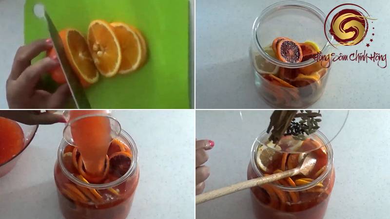 Cách ngâm rượu cam