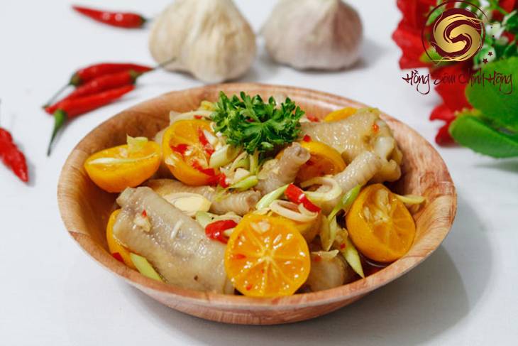 chân gà sả tắc bao nhiêu calo