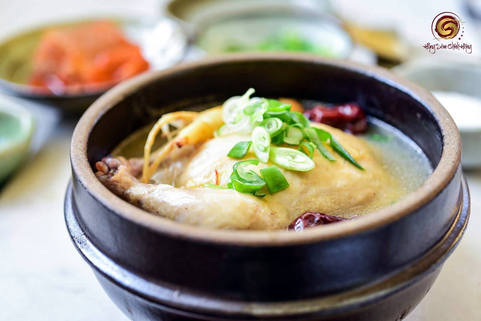 gói sâm hầm gà hàn quốc