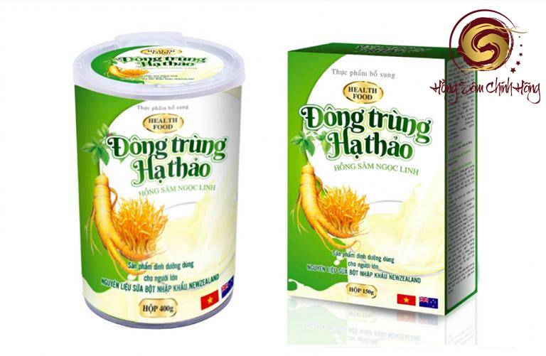 hồng sâm ngọc linh đông trùng hạ thảo
