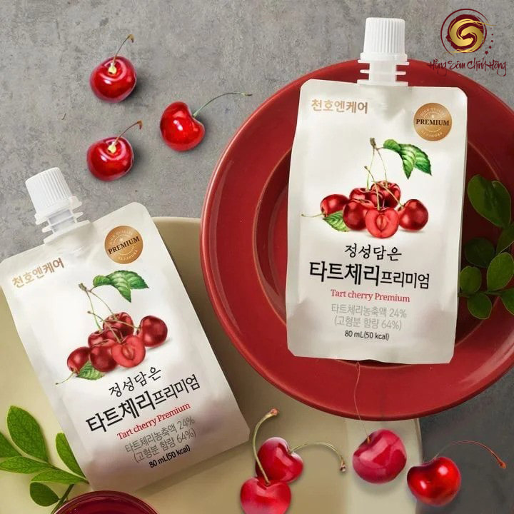 Hồng sâm nước ép cherry đỏ Chunho Ncare cho nữ - 30 gói Hàn Quốc