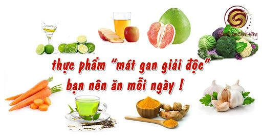 Các thực phẩm làm mát gan giải độc tại nhà