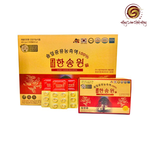 Tinh dầu thông đỏ Dami Hansongwon 120 viên