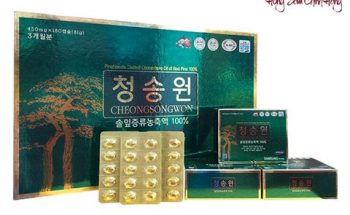 Tinh dầu thông đỏ Hàn Quốc Cheongsongwon 180 viên (hộp xanh)