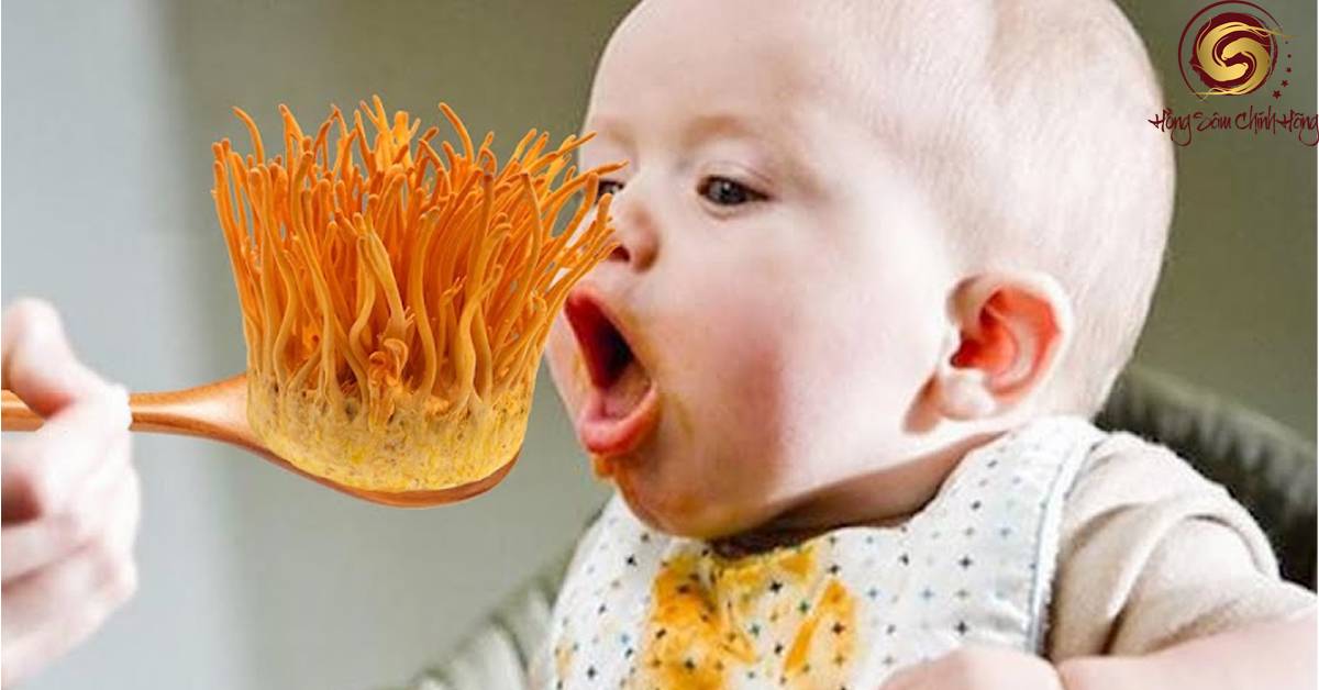 trẻ em có uống được đông trùng hạ thảo không