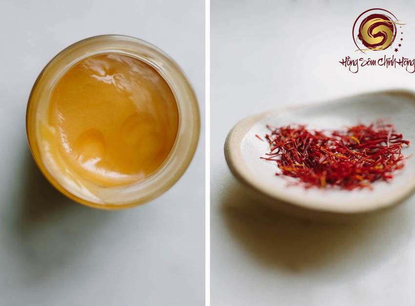 Tỷ lệ ngâm saffron với mật ong